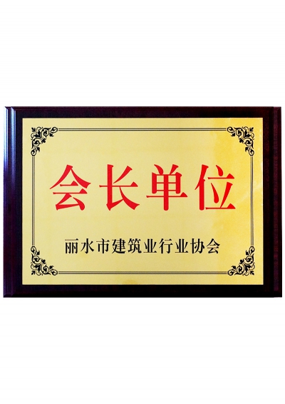 麗水市建筑業(yè)行業(yè)協(xié)會(huì)會(huì)長(zhǎng)單位