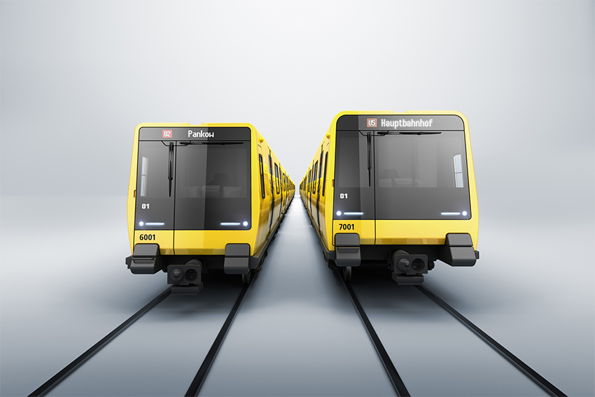 ABB 將提供牽引變流器，用于安裝在柏林的新地下車輛中。 圖片來源：Stadler