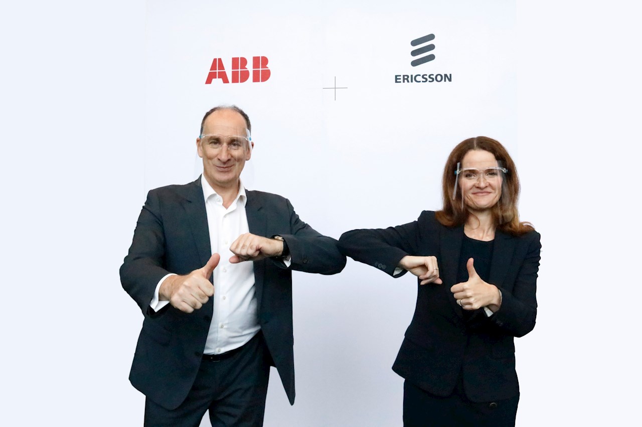 ABB 的 Gianandrea Bruzzone 和愛立信的 Nadine Allen